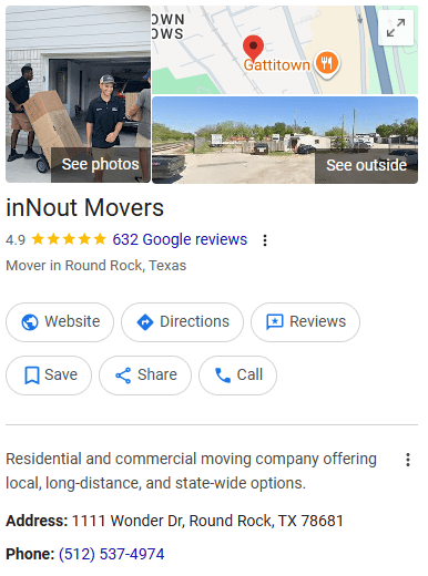 InNOutMovers in Austin, TX